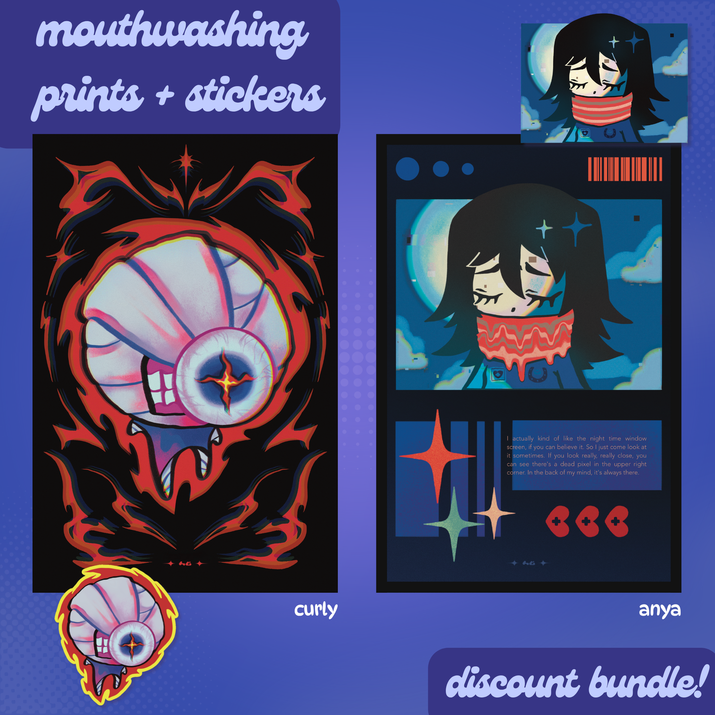 Mouthwashing | Stickers & Prints Bundle