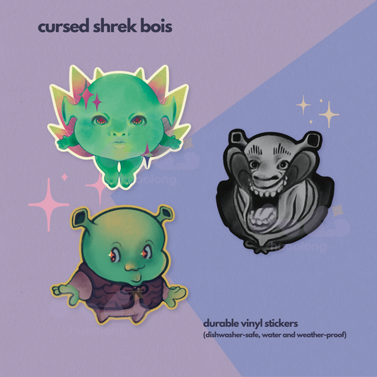Cursed Shrek | Vinyl Stickers