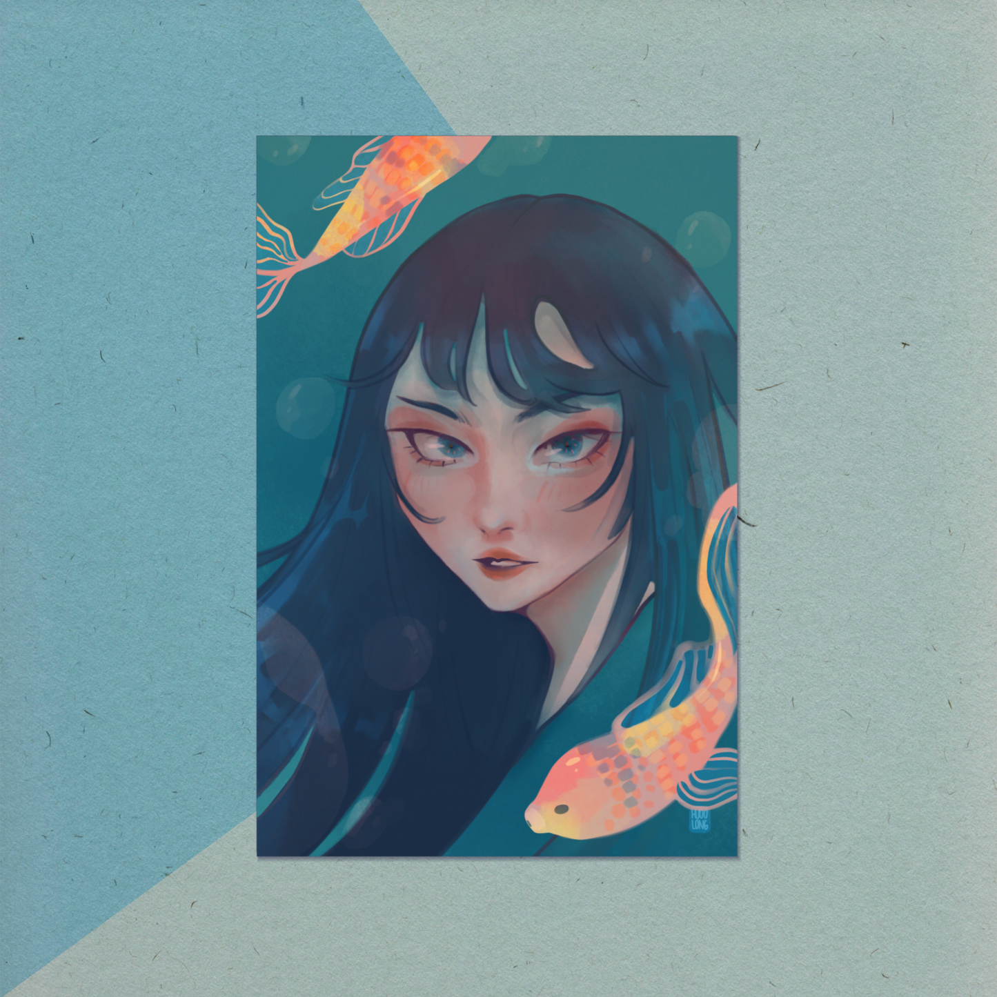 Koi Lady | Postcard Print