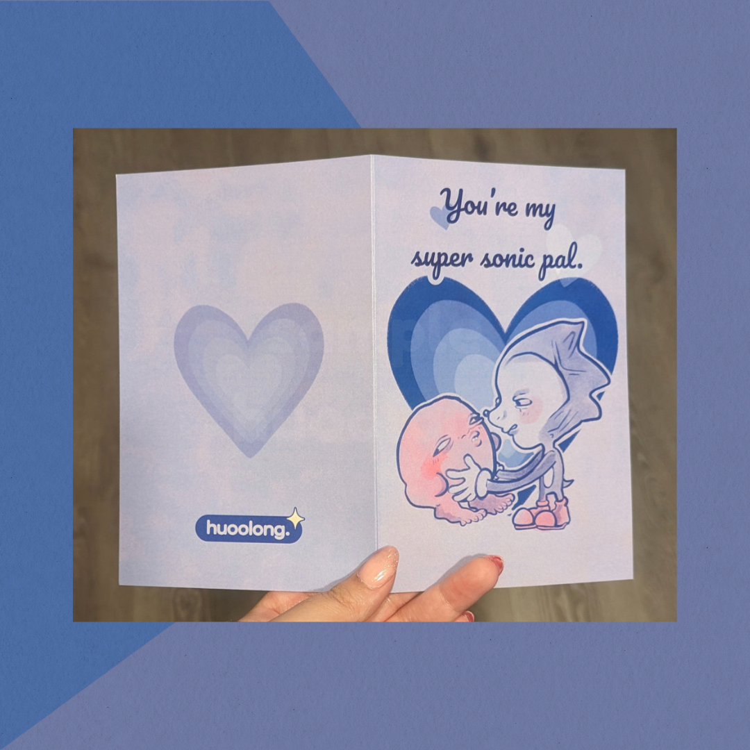 Super Sonic Pal | Greeting Card