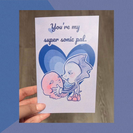 Super Sonic Pal | Greeting Card