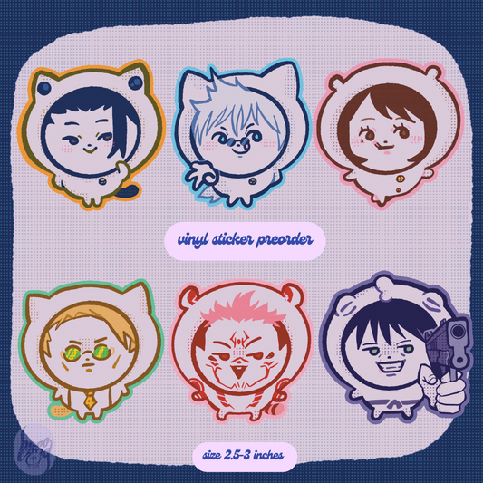 PREORDER | JJK Onesie | Vinyl Sticker